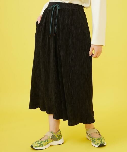 Jocomomola / ホコモモラ ショート・ハーフ・半端丈パンツ | Ondas プリーツワイドイージーパンツ | 詳細11