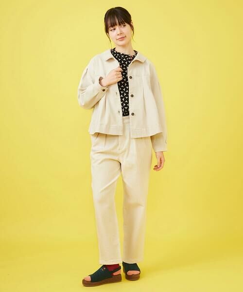 Jocomomola / ホコモモラ チノ・ワークパンツ | 刺繍入りカツラギストレートパンツ | 詳細12