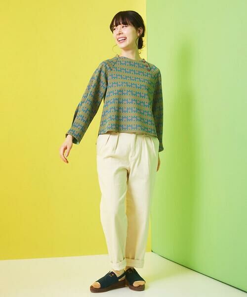 Jocomomola / ホコモモラ チノ・ワークパンツ | 刺繍入りカツラギストレートパンツ | 詳細13