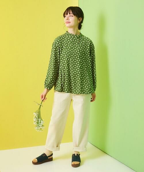 Jocomomola / ホコモモラ チノ・ワークパンツ | 刺繍入りカツラギストレートパンツ | 詳細14