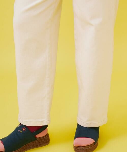 Jocomomola / ホコモモラ チノ・ワークパンツ | 刺繍入りカツラギストレートパンツ | 詳細6