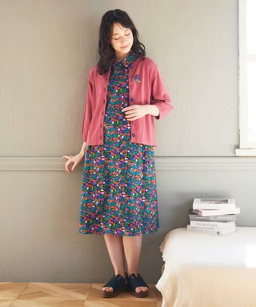 Jocomomola / ホコモモラ ロング・マキシ丈ワンピース | Rojo amapola フラワープリントワンピース | 詳細16