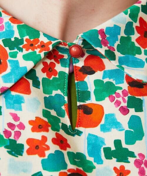 Jocomomola / ホコモモラ ロング・マキシ丈ワンピース | Rojo amapola フラワープリントワンピース | 詳細2