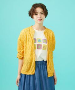 Jocomomola / ホコモモラ その他アウター | Peguena flor フラワーレースブルゾン