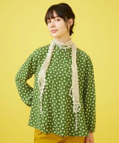 セール】 水彩タッチプリーツスカーフ （マフラー・ショール