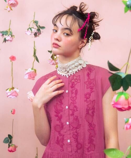 Jocomomola / ホコモモラ マフラー・ショール・スヌード・ストール | フラワーレースデザインストール | 詳細11