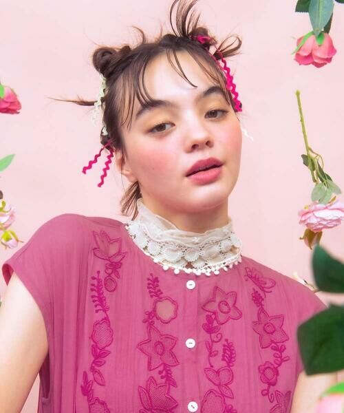 Jocomomola / ホコモモラ マフラー・ショール・スヌード・ストール | フラワーレースデザインストール | 詳細12