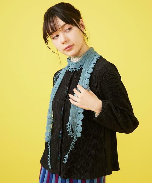 Jocomomola / ホコモモラ マフラー・ショール・スヌード・ストール | フラワーレースデザインストール | 詳細6