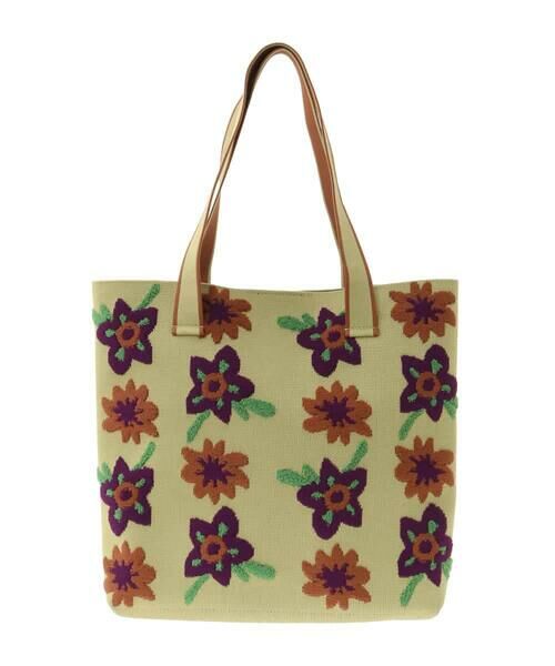 Jocomomola / ホコモモラ トートバッグ | フラワージャカードトートバッグ | 詳細1