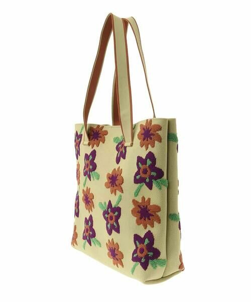 Jocomomola / ホコモモラ トートバッグ | フラワージャカードトートバッグ | 詳細2