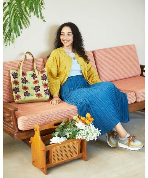 Jocomomola / ホコモモラ トートバッグ | フラワージャカードトートバッグ | 詳細8