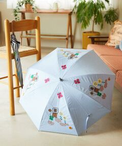 Jocomomola / ホコモモラ 傘 | 【日傘・UVカット】アニマルモチーフアップリケ刺繍傘