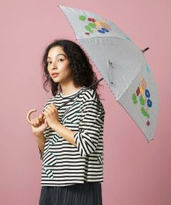 Jocomomola / ホコモモラ 傘 | 【日傘・UVカット】アニマルモチーフアップリケ刺繍傘