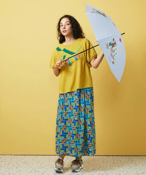 Jocomomola / ホコモモラ 傘 | 【日傘・UVカット】アニマルモチーフアップリケ刺繍傘 | 詳細12