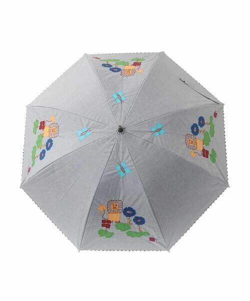 Jocomomola / ホコモモラ 傘 | 【日傘・UVカット】アニマルモチーフアップリケ刺繍傘 | 詳細2
