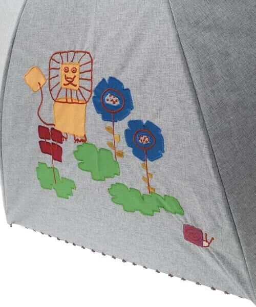 Jocomomola / ホコモモラ 傘 | 【日傘・UVカット】アニマルモチーフアップリケ刺繍傘 | 詳細4