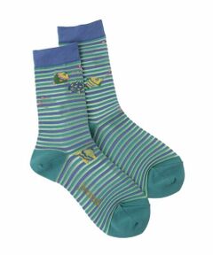 Jocomomola / ホコモモラ その他小物 | 魚モチーフボーダーソックス