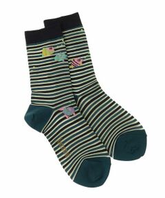 Jocomomola / ホコモモラ その他小物 | 魚モチーフボーダーソックス