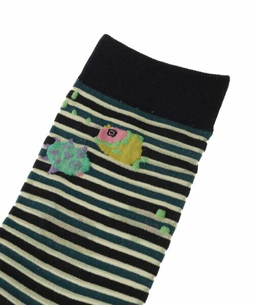 Jocomomola / ホコモモラ その他小物 | 魚モチーフボーダーソックス | 詳細2