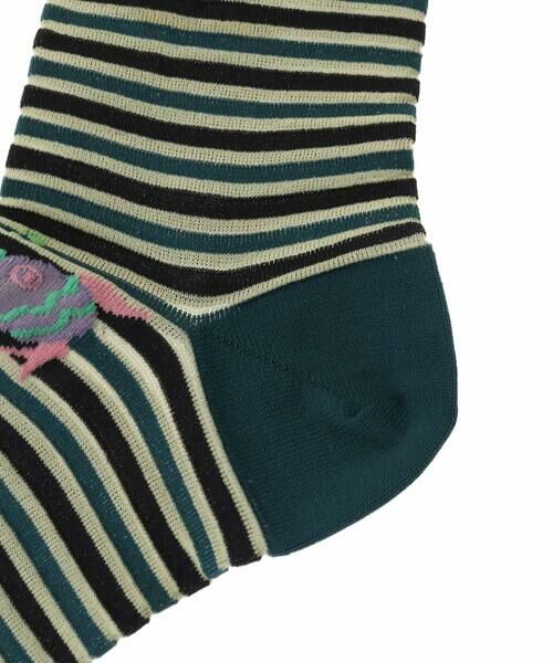 Jocomomola / ホコモモラ その他小物 | 魚モチーフボーダーソックス | 詳細3