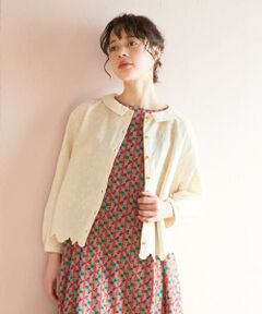 Jocomomola / ホコモモラ シャツ・ブラウス | スカラップフラワー総刺繍ブラウス