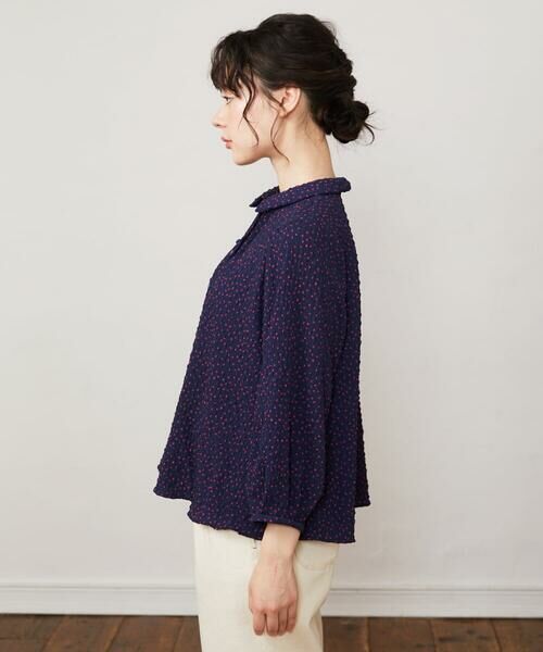 Jocomomola / ホコモモラ シャツ・ブラウス | エンボスドットブラウス | 詳細1