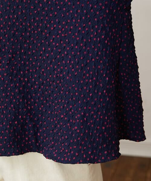 Jocomomola / ホコモモラ シャツ・ブラウス | エンボスドットブラウス | 詳細5