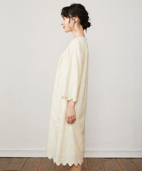 Jocomomola / ホコモモラ ロング・マキシ丈ワンピース | スカラップフラワー総刺繍ワンピース | 詳細1