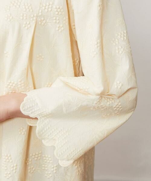 Jocomomola / ホコモモラ ロング・マキシ丈ワンピース | スカラップフラワー総刺繍ワンピース | 詳細4