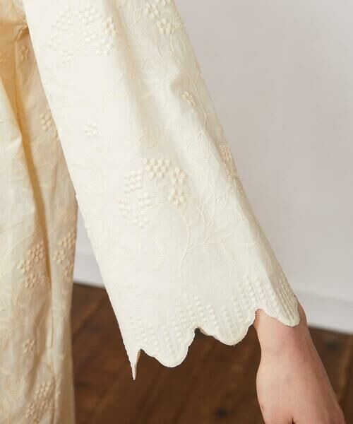 Jocomomola / ホコモモラ ロング・マキシ丈ワンピース | スカラップフラワー総刺繍ワンピース | 詳細5