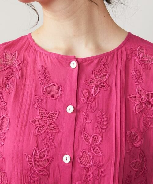 Jocomomola / ホコモモラ ロング・マキシ丈ワンピース | フラワーメッシュアップリケワンピース | 詳細4