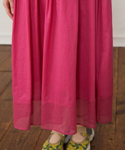 Jocomomola / ホコモモラ ロング・マキシ丈ワンピース | フラワーメッシュアップリケワンピース | 詳細8