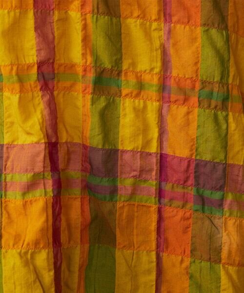 Jocomomola / ホコモモラ ロング・マキシ丈ワンピース | Vistoso シアーチェックシャツワンピース | 詳細14