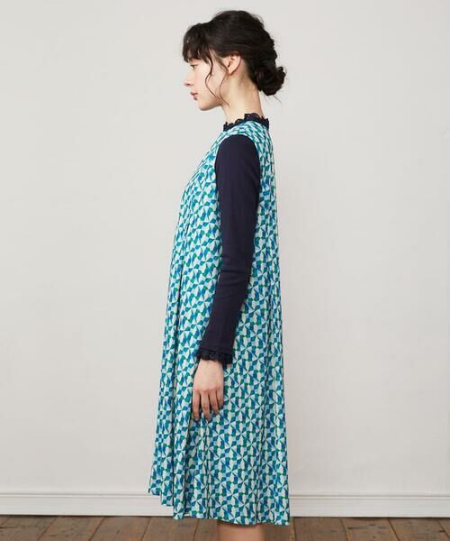 Jocomomola / ホコモモラ ロング・マキシ丈ワンピース | Rojo carmin プリントノースリーブワンピース | 詳細1