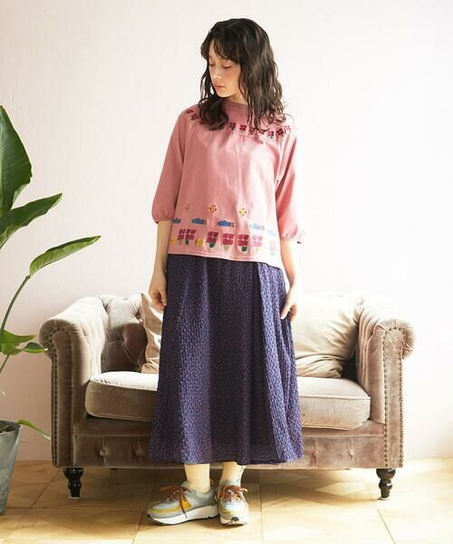Jocomomola / ホコモモラ ロング・マキシ丈スカート | エンボスドットフレアスカート | 詳細11