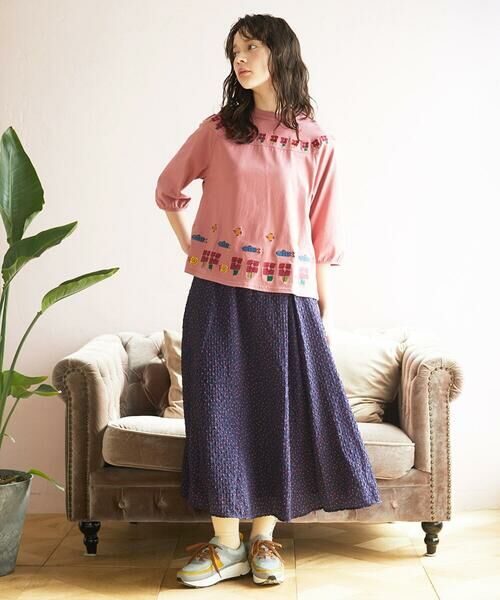 Jocomomola / ホコモモラ ロング・マキシ丈スカート | エンボスドットフレアスカート | 詳細12