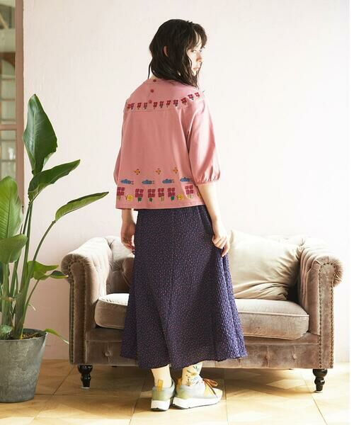 Jocomomola / ホコモモラ ロング・マキシ丈スカート | エンボスドットフレアスカート | 詳細13