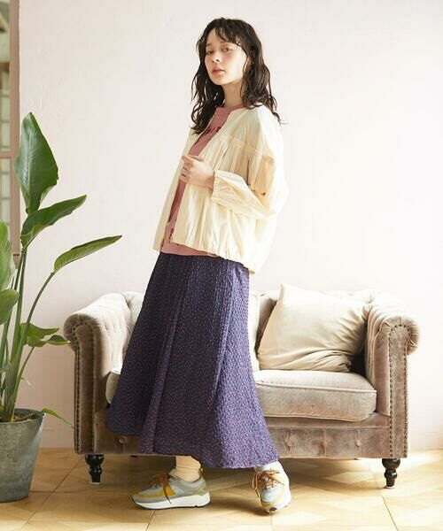 Jocomomola / ホコモモラ ロング・マキシ丈スカート | エンボスドットフレアスカート | 詳細14