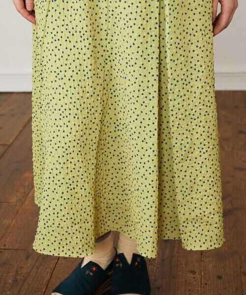 Jocomomola / ホコモモラ ロング・マキシ丈スカート | エンボスドットフレアスカート | 詳細6