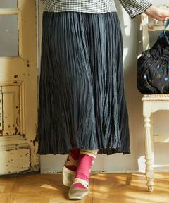 Jocomomola / ホコモモラ ロング・マキシ丈スカート | Balanceo ランダムプリーツスカート