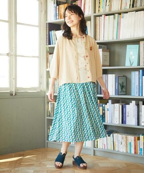 Jocomomola / ホコモモラ ロング・マキシ丈スカート | Rojo carmin プリントフレアスカート | 詳細12