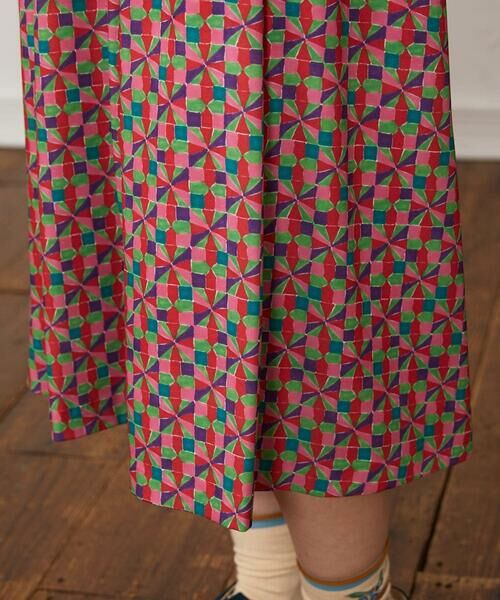 Jocomomola / ホコモモラ ロング・マキシ丈スカート | Rojo carmin プリントフレアスカート | 詳細5