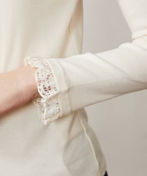 Jocomomola / ホコモモラ カットソー | フライス レース切り替えカットソー | 詳細14