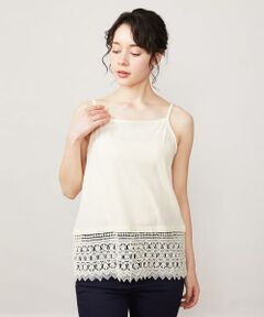 Jocomomola / ホコモモラ タンクトップ | 天竺レースキャミソール