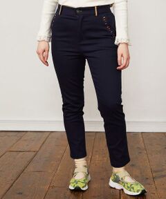 Jocomomola / ホコモモラ チノ・ワークパンツ | Bandera 刺繍ツイルストレッチパンツ