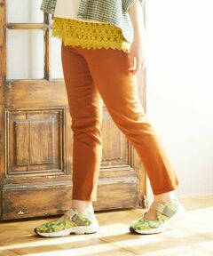 Jocomomola / ホコモモラ チノ・ワークパンツ | Bandera 刺繍ツイルストレッチパンツ