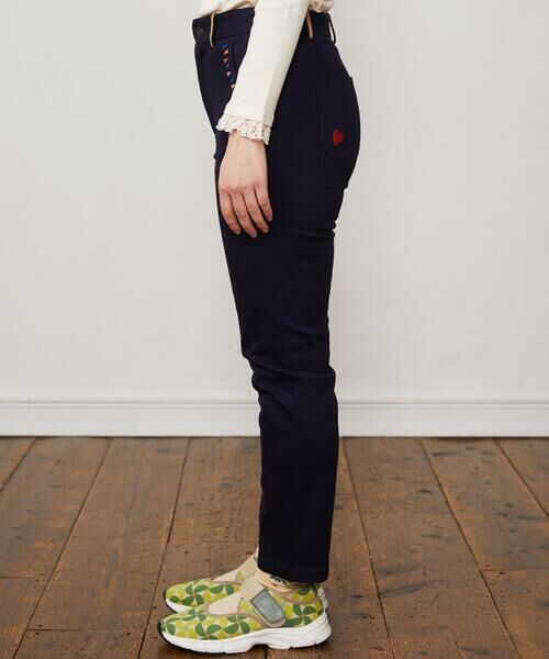 Jocomomola / ホコモモラ チノ・ワークパンツ | Bandera 刺繍ツイルストレッチパンツ | 詳細1