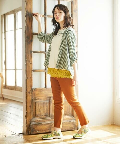 Jocomomola / ホコモモラ チノ・ワークパンツ | Bandera 刺繍ツイルストレッチパンツ | 詳細12