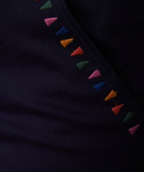 Jocomomola / ホコモモラ チノ・ワークパンツ | Bandera 刺繍ツイルストレッチパンツ | 詳細7