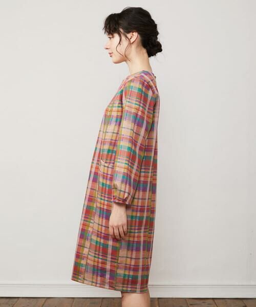 Jocomomola / ホコモモラ ロング・マキシ丈ワンピース | チェックジャカードプルオーバーワンピース | 詳細1